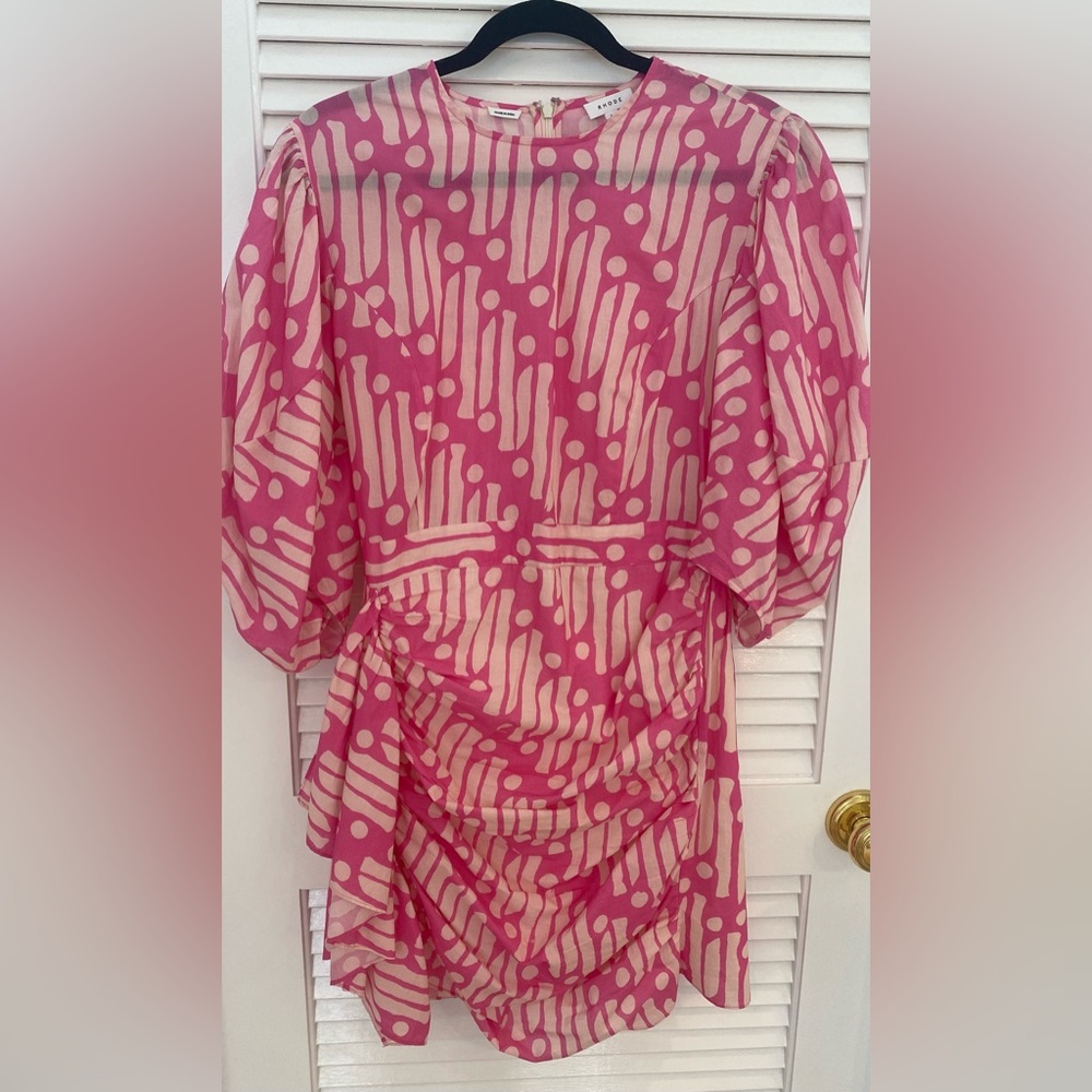 Rhode size large mini-dress with pink floral print.